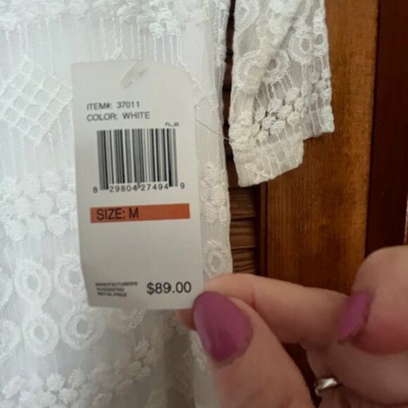 White Lace Dress - Picture 2 of 4